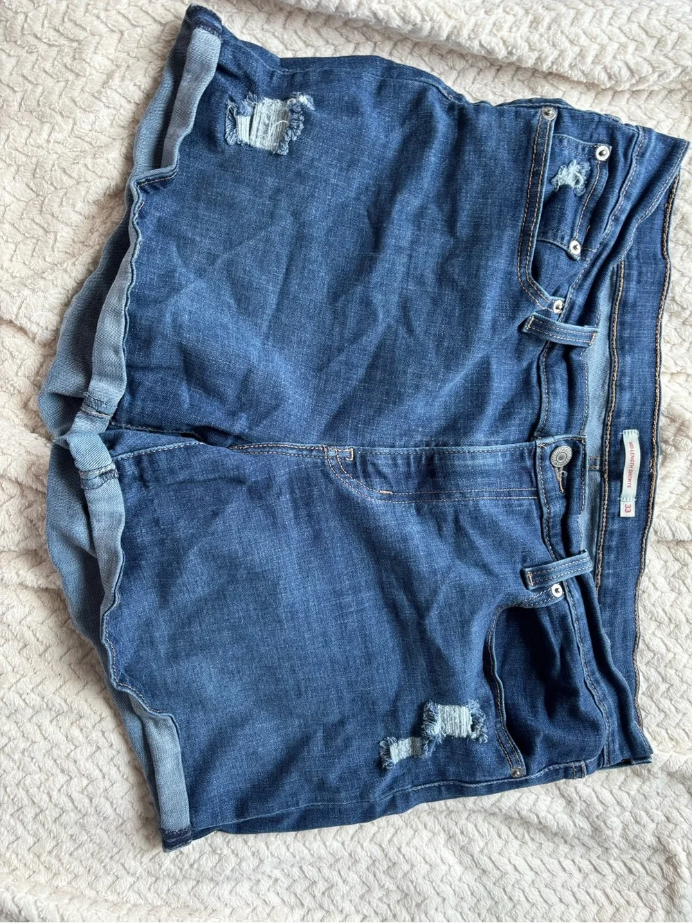 Levi's Distressed Blue Denim Women’s Shorts